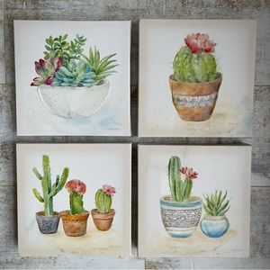 Wall Art - Set of 4 succulents